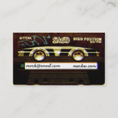 Kassette TDK Visitenkarte (Rückseite)