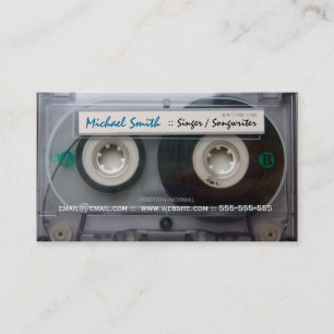 Kassette Tonband Musikerkarten Visitenkarte
