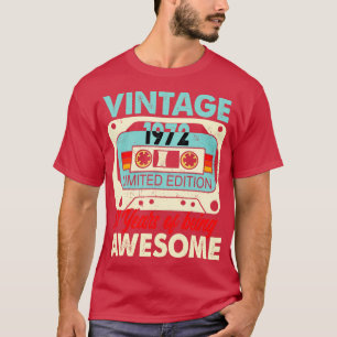 Kassette Vintag 1972 51 Jahre Phantastisch T-Shirt