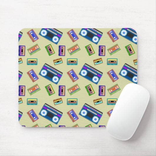Kassette Vintagen  alten Platten Mousepad (Mit Mouse)