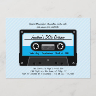 Kassette zum Geburtstag Einladung