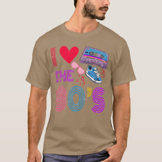 Kassetteband Retro Ich Liebe die 80er Kostüm Ich H T-Shirt