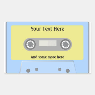 Kassetten-Aufkleber Rechteckiger Aufkleber