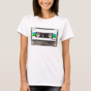 Kassetten-Band-Grün-T - Shirt
