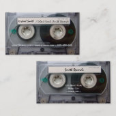 Kassetten-Band-Musik-Plattenen-Geschäfts-Karten Visitenkarte (Vorne/Hinten)