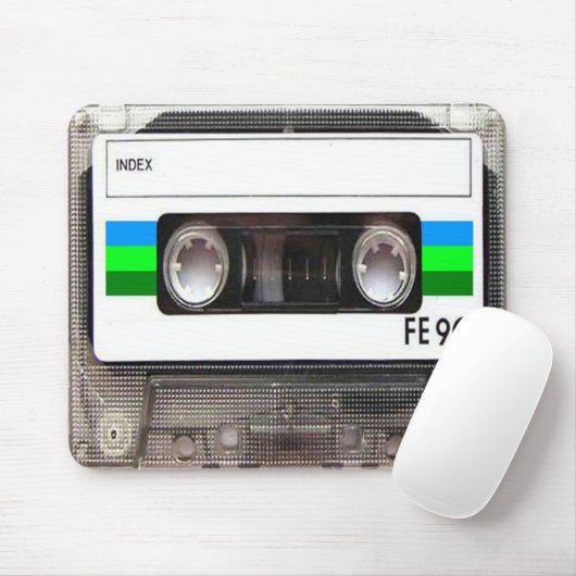 Kassetten-grüne Mausunterlage Mousepad (Mit Mouse)