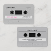 Kassetten-Mischungs-Band-Retro coole Musik Visitenkarte (Vorne/Hinten)
