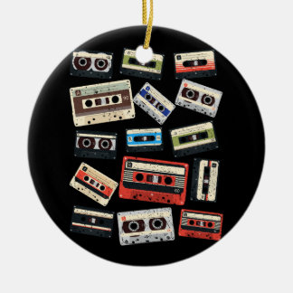Kassetten Mixtapes 1980er Radio Music Graphic Keramik Ornament
