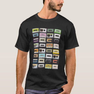 Kassetten Mixtapes 1980S Radio Music Print T-Shirt