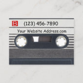 Kassetten-Musiker Visitenkarte (Rückseite)