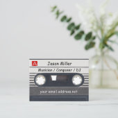 Kassetten-Musiker Visitenkarte (Stehend Vorderseite)