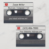 Kassetten-Musiker Visitenkarte (Vorne/Hinten)
