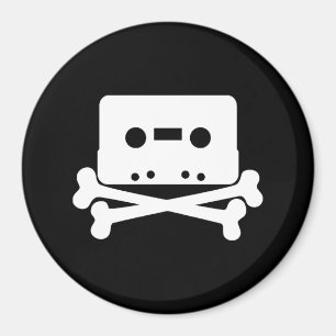 Kassetten-Piratenflagge Magnet