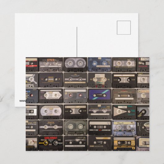 Kassetten Postkarte (Vorne/Hinten)