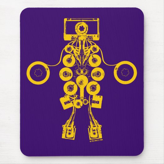 Kassetten-Roboter Mousepad (Vorne)