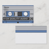 Kassetten-Visitenkarte Visitenkarte (Vorne/Hinten)