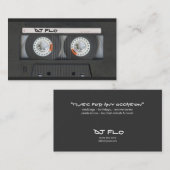 Kassetten-Visitenkarten für DJ Visitenkarte (Vorne/Hinten)