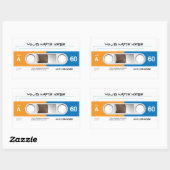 Kassettenaufkleber Rechteckiger Aufkleber (Blatt)