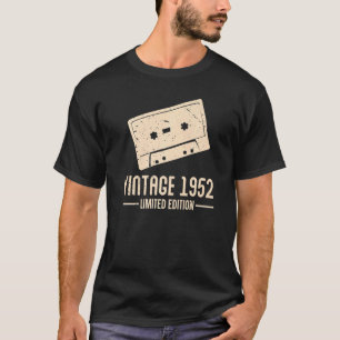 Kassettenband 1952 Vintag Retro Geburtstag T-Shirt