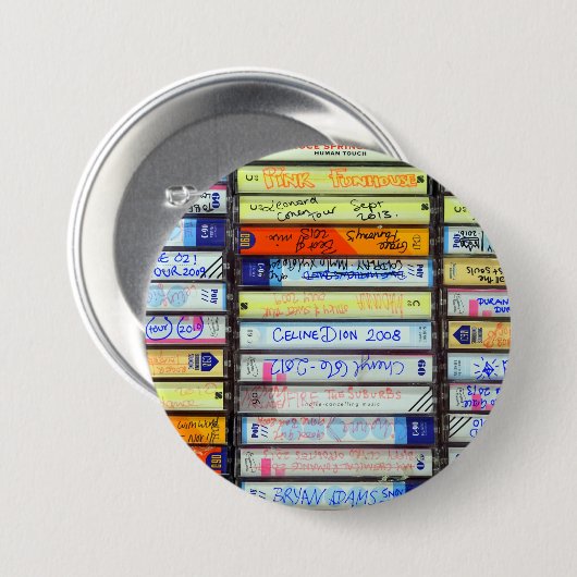 Kassettenband Button (Vorne & Hinten)