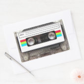 Kassettenband der 80er Jahre Rechteckiger Aufkleber (Umschlag)