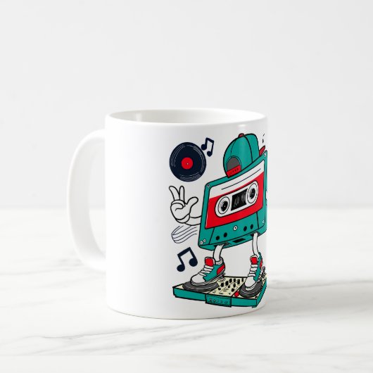 Kassettenband Kaffeetasse (Vorderseite Links)