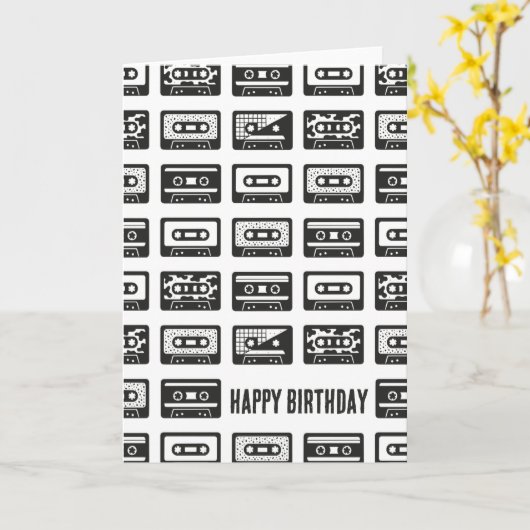 Kassettenband Karte (Gelbe Blume)