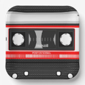 Kassettenband Pappteller (Vorderseite)