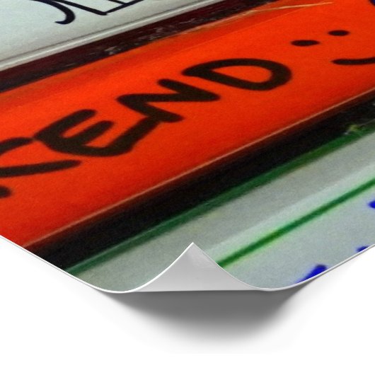 Kassettenband Poster (Ecke)