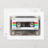 Kassettenband Postkarte (Vorne/Hinten)