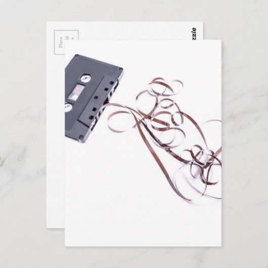 Kassettenband Postkarte (Vorne/Hinten)