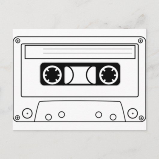Kassettenband Postkarte (Vorderseite)