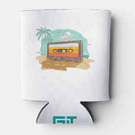 Kassettenband Retro 80er auf dem Beach Rewind Dosenkühler