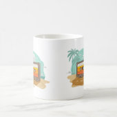 Kassettenband Retro 80er auf dem Beach Rewind Kaffeetasse (Mittel)