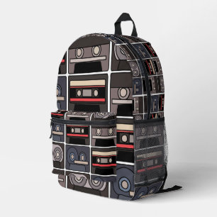 Kassettenband-Retro-Musik Bedruckter Rucksack