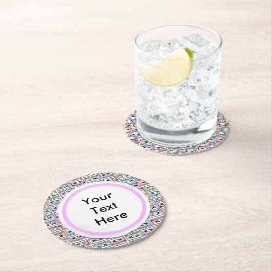 Kassettenband Runder Pappuntersetzer (Vor Ort)