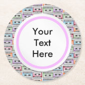 Kassettenband Runder Pappuntersetzer (Vorderseite)