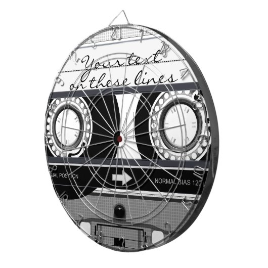 Kassettenband - schwarz - dartscheibe (Vorderseite rechts)