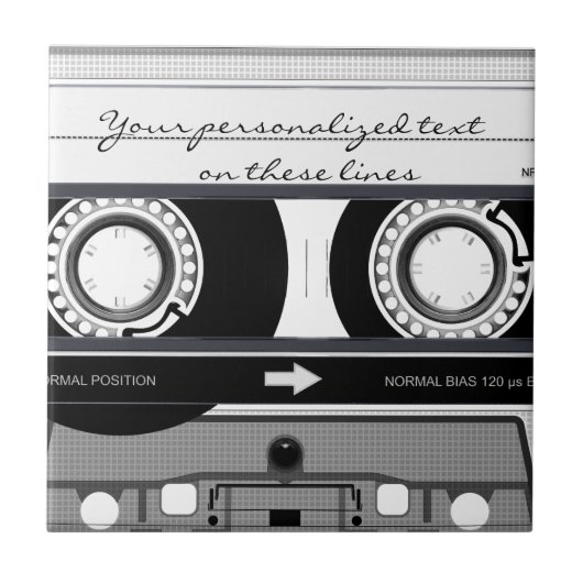 Kassettenband - schwarz - fliese (Vorderseite)