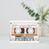 Kassettenband - tan - postkarte (Stehend Vorderseite)