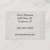 Kassettenband Visitenkarte (Rückseite)