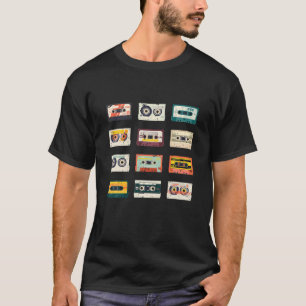 Kassettenbänder Mixtapes 1980S Radio Music Graphic T-Shirt