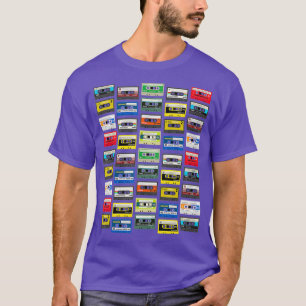 Kassettenbänder Mixtapes Radio DJ Party der 80er J T-Shirt