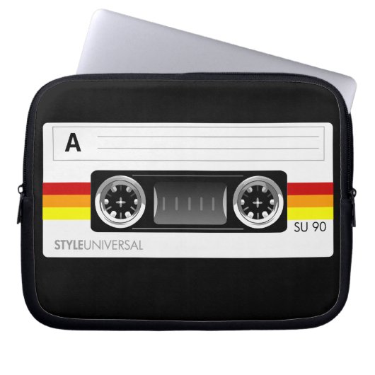 Kassettenbandkennsatz-Laptophülse Laptopschutzhülle (Vorderseite)