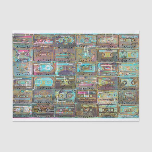 Kassettenbandkunst zum Entkoppeln oder Sammeln von Seidenpapier (Vorderseite)