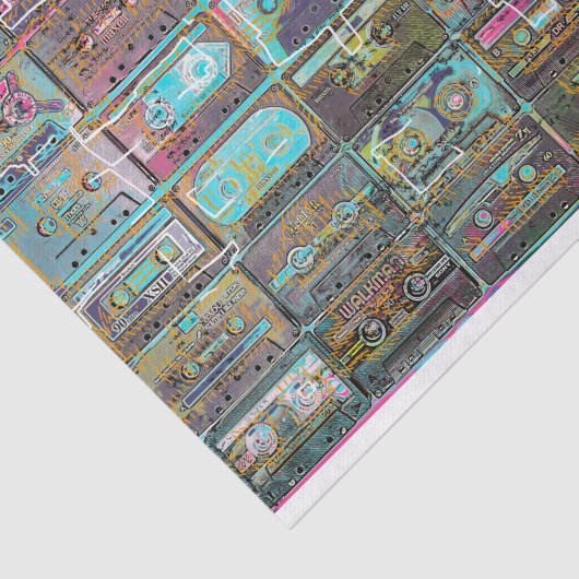 Kassettenbandkunst zum Entkoppeln oder Sammeln von Seidenpapier (Ausschnitt)