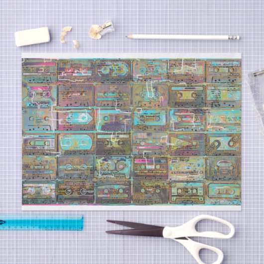 Kassettenbandkunst zum Entkoppeln oder Sammeln von Seidenpapier (Handwerk)