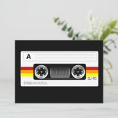 Kassettenetikett Einladung (Stehend Vorderseite)