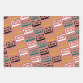 Kassettenmuster Geschenkpapier Set (Vorderseite 2)