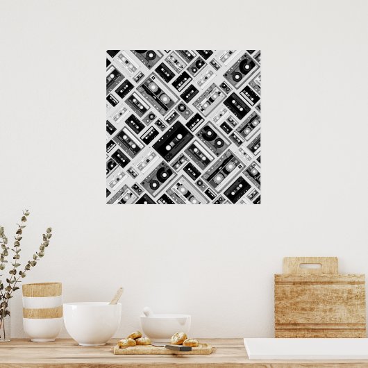 Kassettenmuster Poster (Küche)